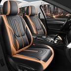 Funda de Auto Universal Dominus en Cuero Legítimo con Airbag +REGALOS: Alfombras de Cuero y Funda de Volante